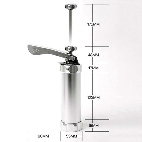 Icing Tips Cookie Press Maker Biscuit Machine Stainless Steel Manual Tool