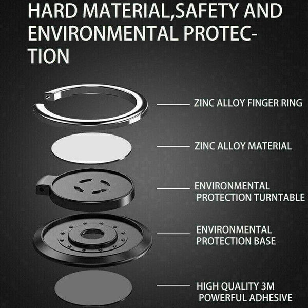 iRing Phone Ring Holder Grip Stand Magnetic Car Mount for Smartphones