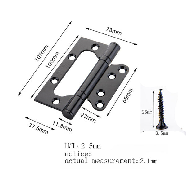 1-3Sets Stainless Steel Non Mortise 100mm Hirline Door Hinge Hinges Ball Bearing