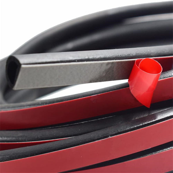 D Shape Universal Car Door Rubber Seal Trim Strip Weatherstrip Edge Cover 10M AU