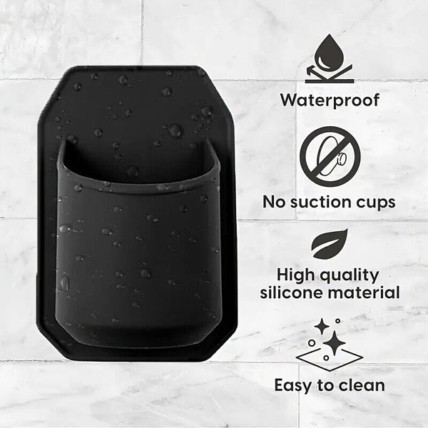 2PCS Silicone Shower Beer Holder Wall-mounted Beverage Can Rack With Grip Drink