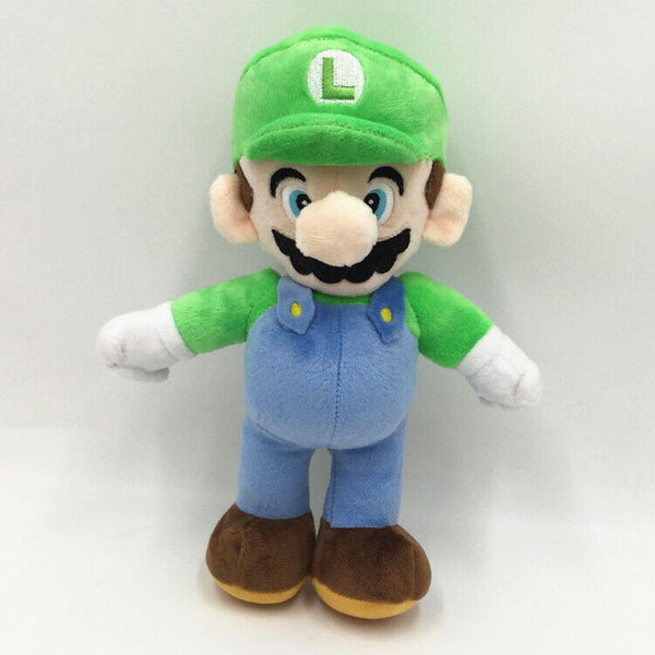 25/43cm Luigi Doll Super Mario Bros Plush Soft Toy Stuffed Animal Teddy