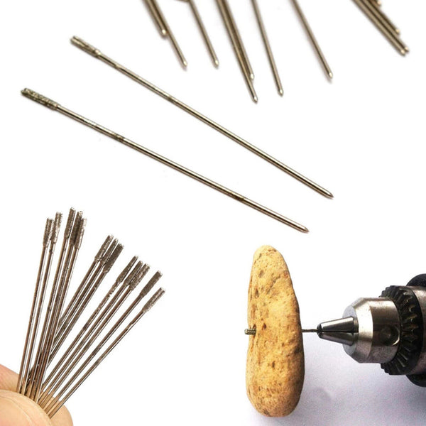 1mm Diamond Coated Lapidary Drill Bits/Solid Bits Needle/For Jewelry-Agate