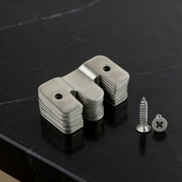 30PCS Sofa Sectional Couch Connectors Furniture Connector Brackets with Screws