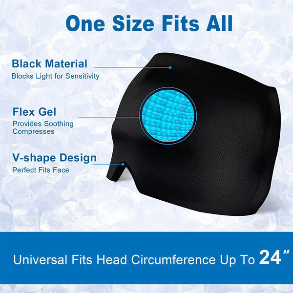 Migraine Relief Hat Cold Therapy Headache Pain Relief Cap Reuse Ice Pack AU