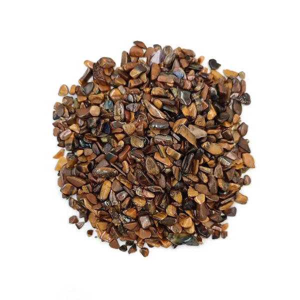 50g - 500g Tigers Eye Crystal Chips A Grade BULK Natural Gemstone Polished Mini