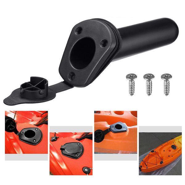 2X With Cap Cover Fishing Boat Rod Holder for Kayak Pole Bracket Flush Mount AU