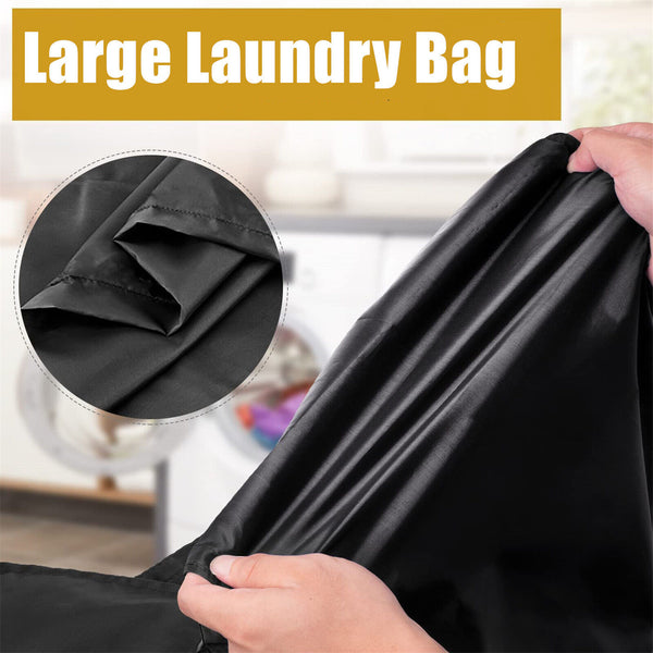 1x Large Laundry Bag Travel Drawstring Bags For Dirty Clothes Washing Machines