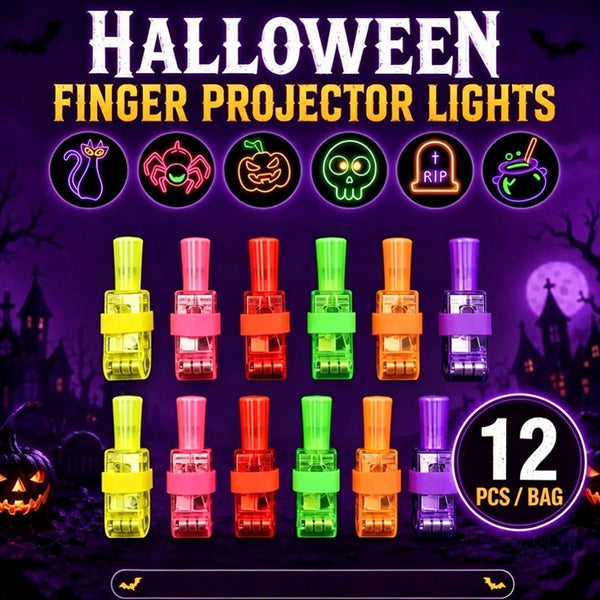 12-24 PCS Halloween LED Finger Lights for Kids LED Projection Party Favors AU