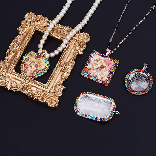 30-300X Cabochons Clear Glass Dome Flat Back Round Transparent 12x4mm Jewellery