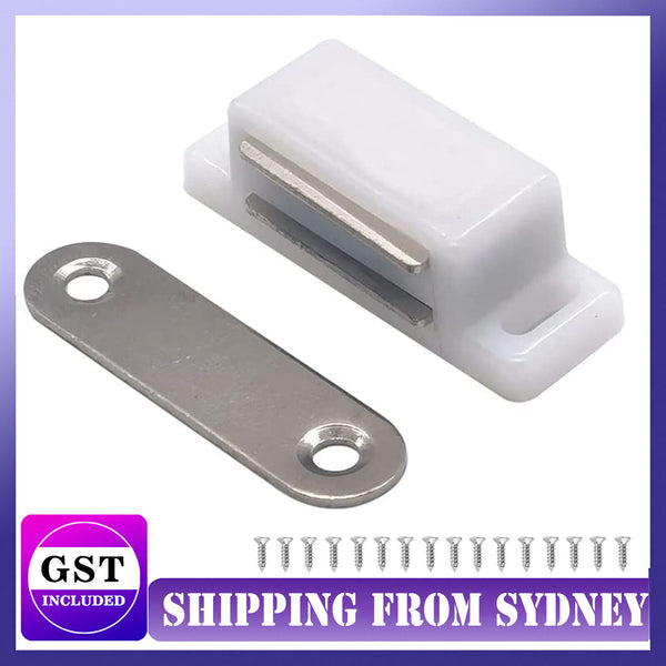 3-10 sets Magnetic Cabinet Cupboard Door Fastener Latch Catch Lock Magnet Plate