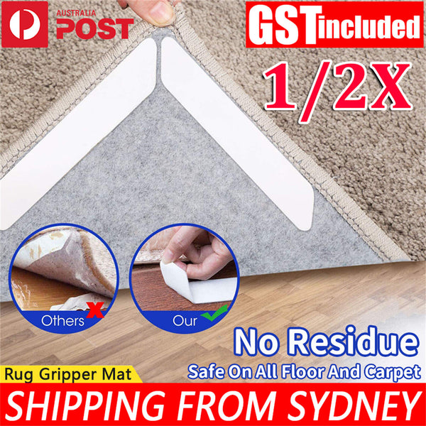 8/16X Rug Mat Carpet Safety Gripper Reusable Non Slip Anti Skid Washable Grip AU