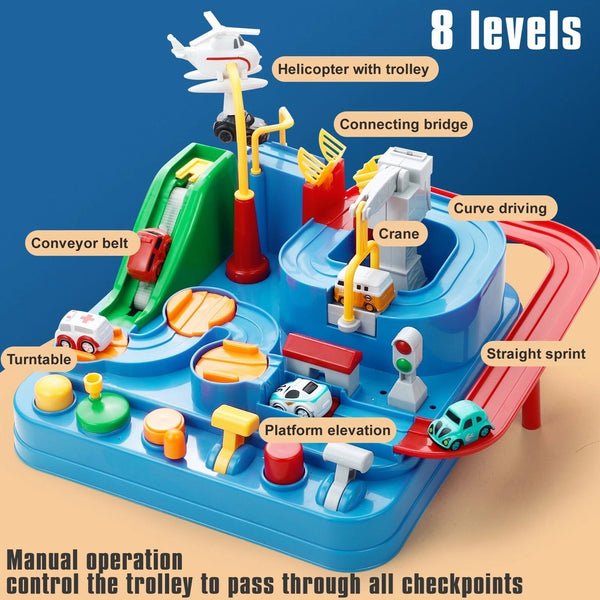 Kids Race Track Car Adventure Playset Interactive Toy Kids Educational Puzzle