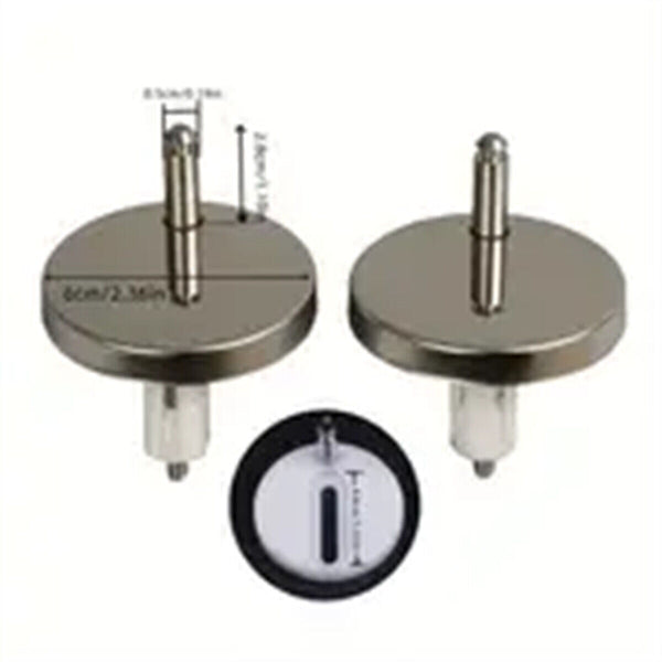 1Pairs Stainless Steel Toilet Lid Hinge Screw Buckle Easy To Install Universal