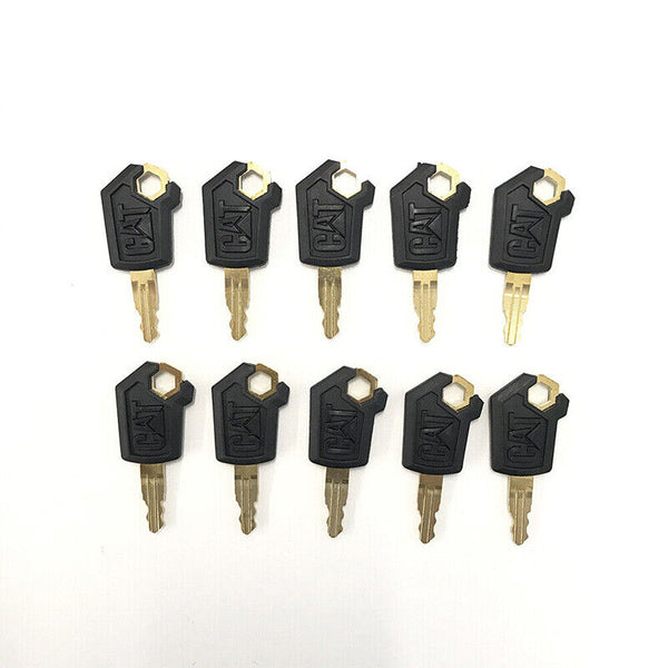 10pcs Excavator Ignition Key Set Replacement Carter Keys for Heavy Equipment