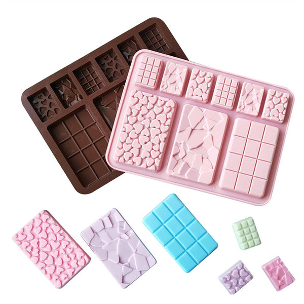 Cake Bake Cook Silicone Mold Bar Break Apart Choc Block Ice Tray Chocolate Mould