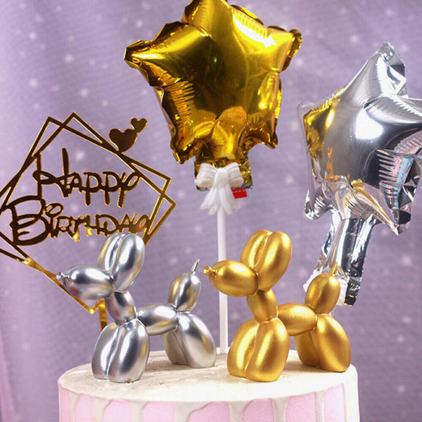 Decor Ornament Sculpture Gift Kids Room Home Resin Crafts Small Balloon dog Cute