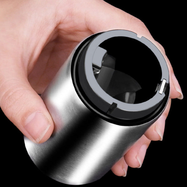 Pocket Opening Stainless Steel Bottle Opener Push Cap Soda Down Beer Automatic