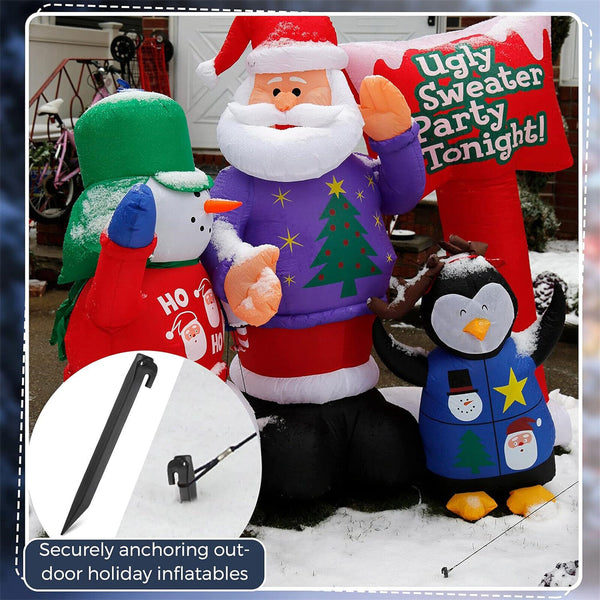 20pcs 30cm Heavy Duty Tent Canopy Camping Stakes Peg Ground Nail Sand Pegs