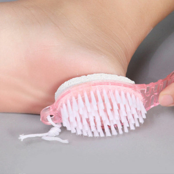 4 in 1 Scrub Remover Tool Exfoliate Health Foot Care Brush Pumice Stone