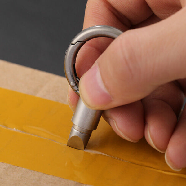 Capsule Knife Key Ring Outdoor Portable Split Keychain Cutting Tool Cutter