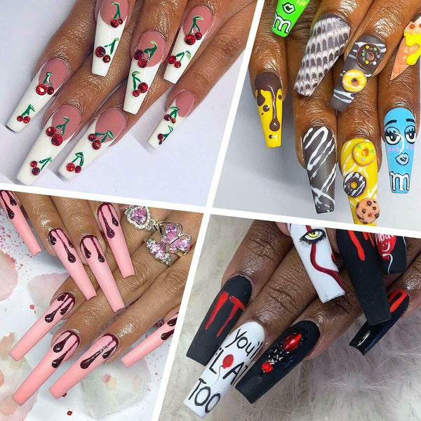 3x Nail Art Brushes Fine Liner Pen Drawing Striping Brush for Detail Painting