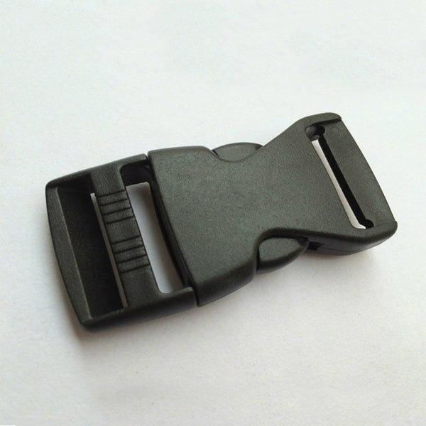 20x Black Plastic Side Quick Release Buckle Clip Cord Strap Fastener Webbing Bag