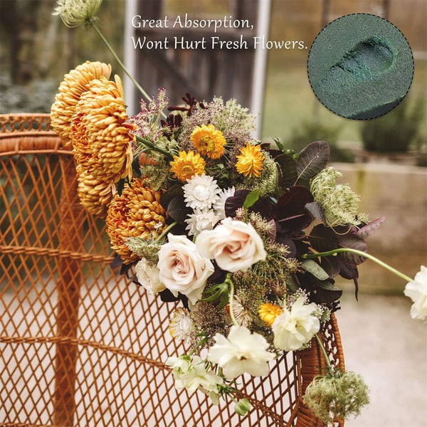 20 Pcs Round Wet Floral Foam Quality Material For Flower Arrangement DIY Craft