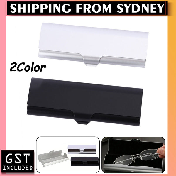 2pcs Aluminum Ultra-Light Eyeglass Case Hard Shell Nearsighted Glasses Case