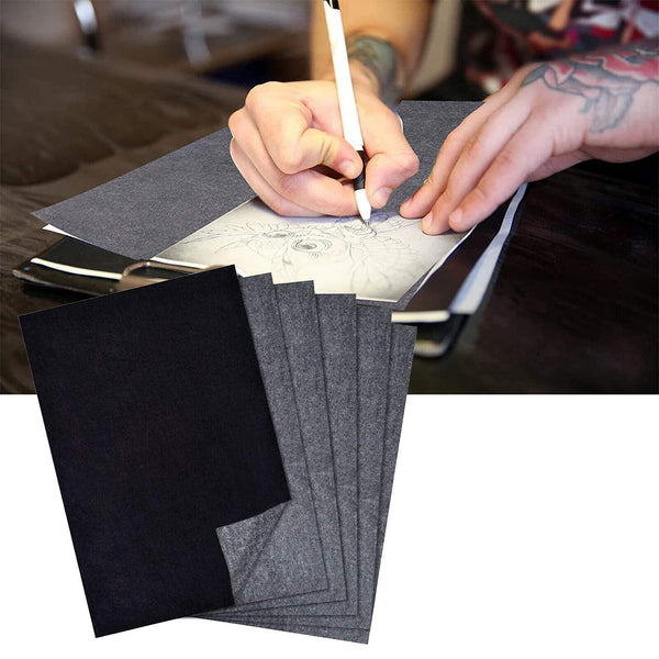 100 Sheets Carbon Paper Transfer Copy Graphite Tracing A4 Wood Canvas Art Black