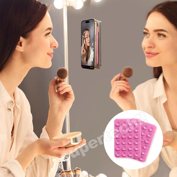Silicone Back Sticker Pad Fixture Suction Cup Phone Holder For Mobile Phone