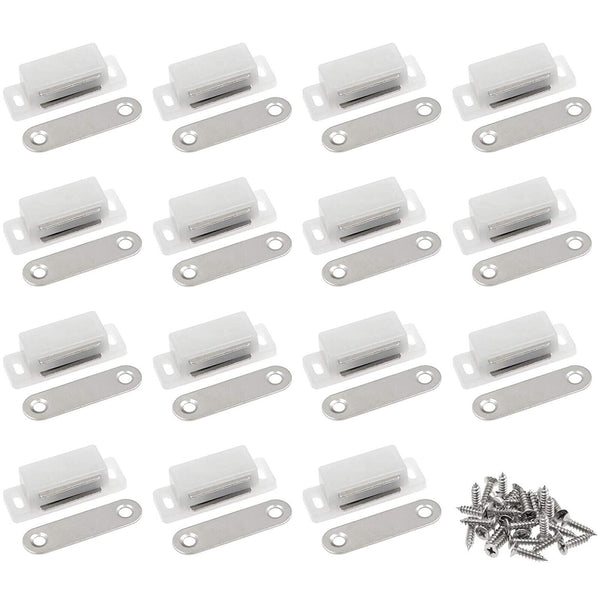 3-10 sets Magnetic Cabinet Cupboard Door Fastener Latch Catch Lock Magnet Plate