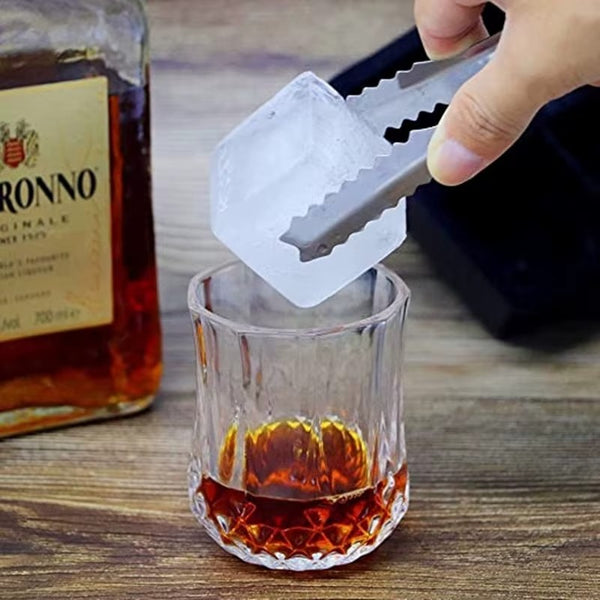 15 Grid Large Ice Cube Tray Silicone Mold | Big Square Ice Maker for Whiskey