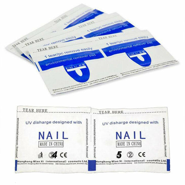 120X Disposable Gel Polish Remover UV Soak Off Acetone DIP SNS Nail Removal Wrap