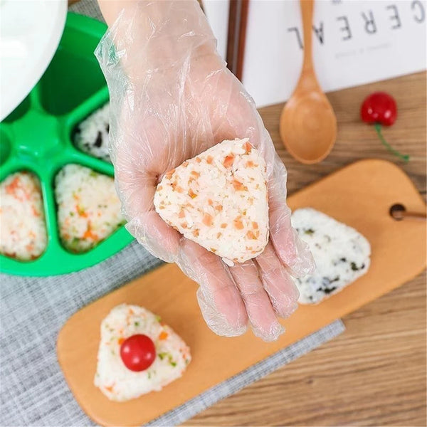 2Pack 6-Holes Sushi Mold Onigiri Rice Ball Bento Press Maker Mold Mould Kitchen