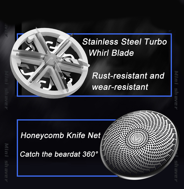 Mini Shave Electric Shaver Portable LCD Rechargeable Pocket Razor For Men