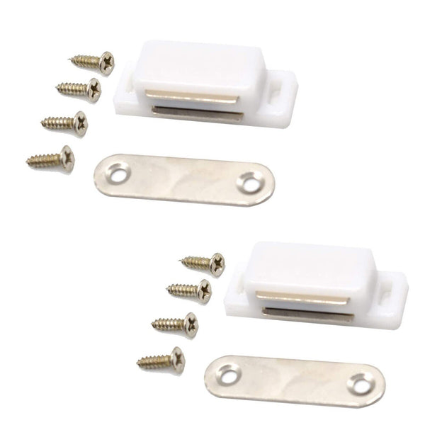 3-10 sets Magnetic Cabinet Cupboard Door Fastener Latch Catch Lock Magnet Plate