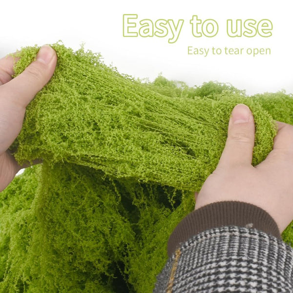 1000g Artificial Moss Decoration | Fake Green Moss for Terrariums, Crafts & Garden Decor