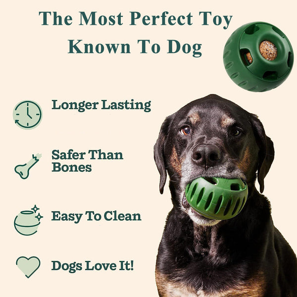 Dog Feeding Toy Woof Long-Lasting Dog Toy with Treat Tray Mold Pet Pupsicle Up