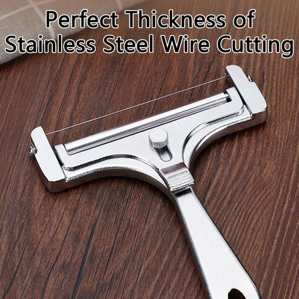 Kitchen Cooking for Cheese Steel Wire Adjustable Slicer Stainless Cheese Cutter