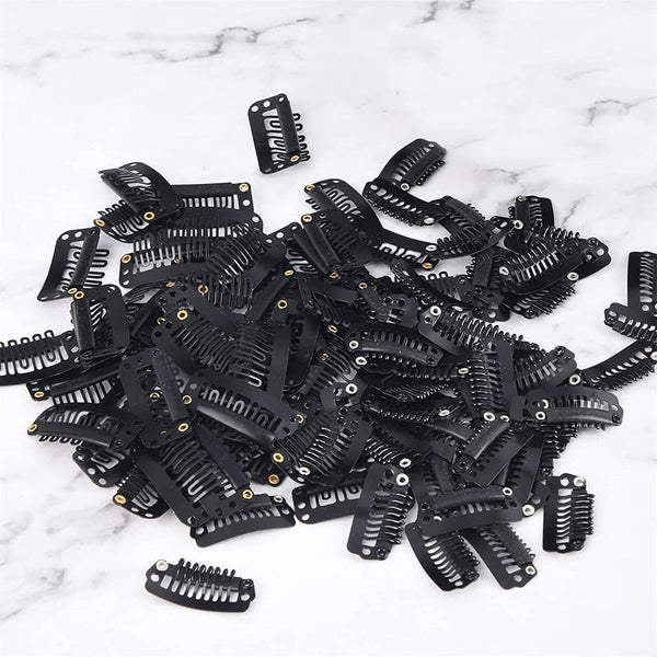 30pcs Brand New Wigs Snap Clips For Hair Extension Weft 32mm All Colours Styling