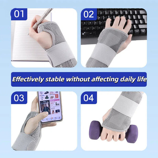 Carpal Tunnel Wrist Brace Night Sleep Support Splint Pain Women Men Arthritis