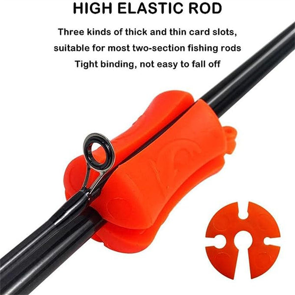 2X Portable Fishing Rod Fixed Ball Wear Resistant Durable Reusable Fishing Tools