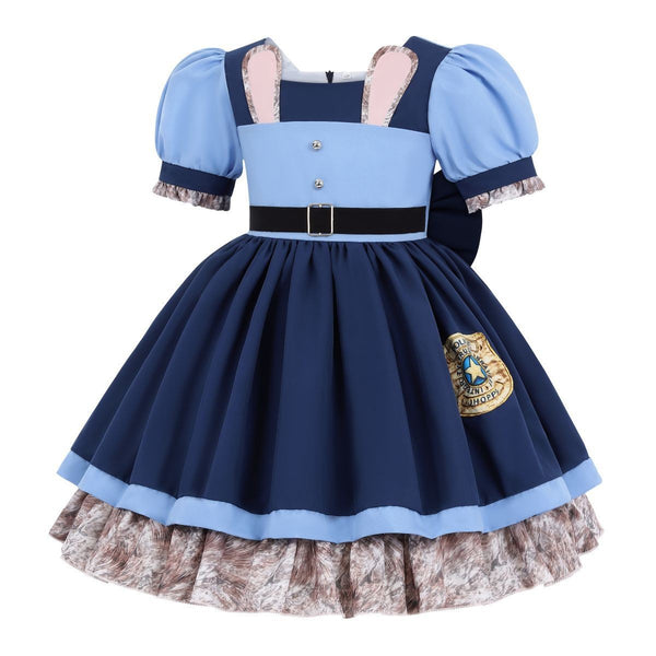 Girls Zootopia Judy Hopps Police Officer Costume Cosplay BookWeek Party Birthday