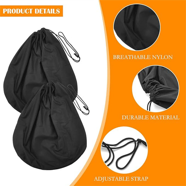 Motorcycle Helmet Universal Protective Drawstring Helmet Bag Black Dust Proof AU