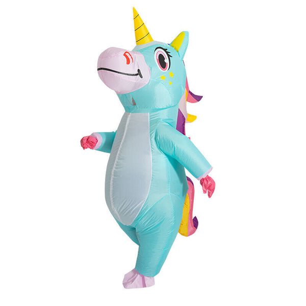 Adult Inflatable Unicorn Costume Christmas Party Cosplay Blow up Fancy Dress