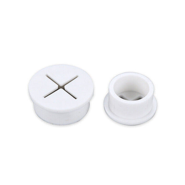 10 PCS Desk Cord Grommet Flexible Silicone Cable Hole Cover Round Gasket AU