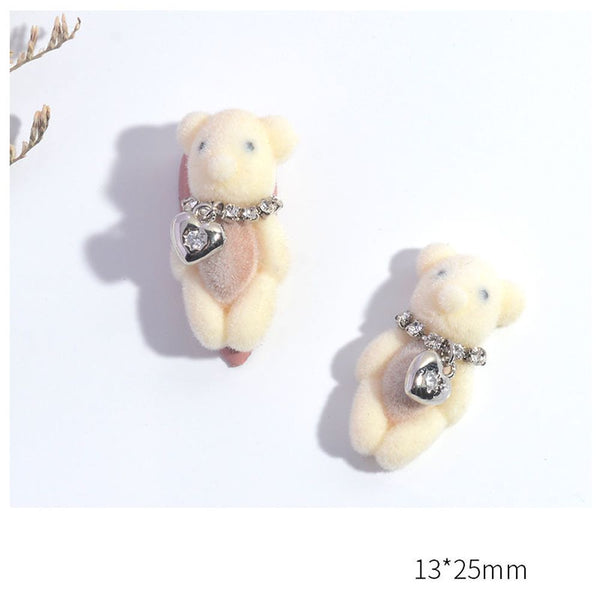 Ornament Nail Rhinestone Nail Art Jewelry Bear Nail Charms Nail Art Decoration