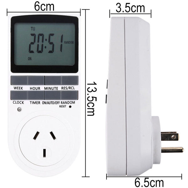 Timer Switch 240V Day Week Socket Power Electric Automation Digital LCD Display