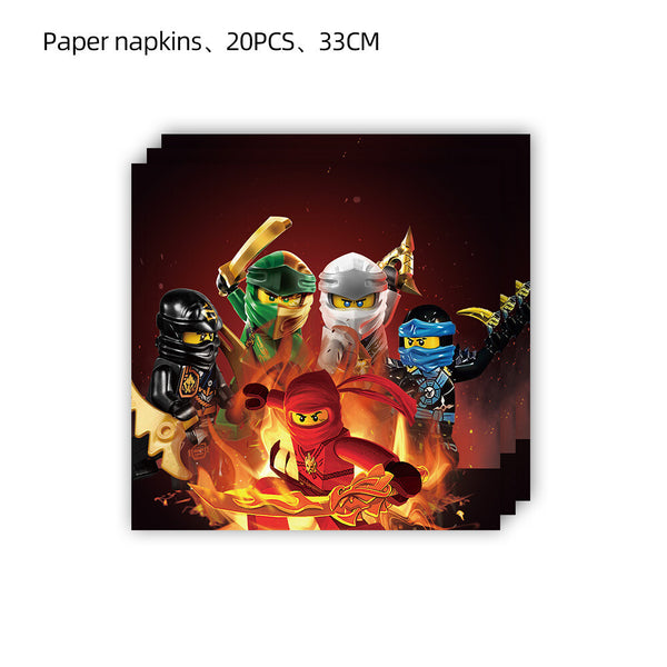 Ninjago Party Tableware Party Supplies Kids Birthday Banner Topper Balloon Plate